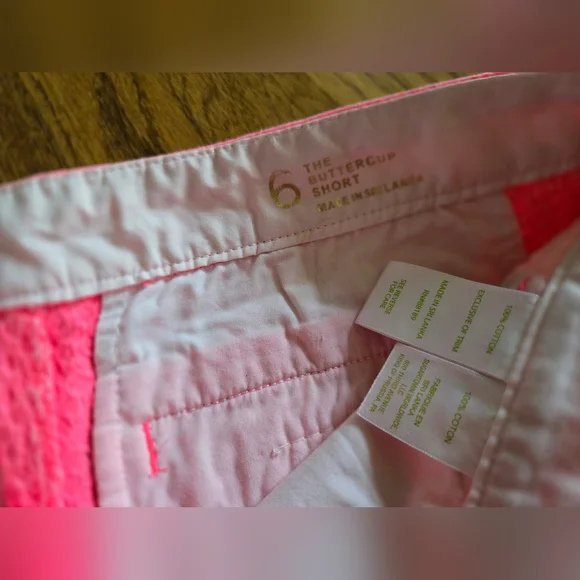 Lilly Pulitzer Pink Scalloped Women Shorts Size 6 - Picture 4 of 7